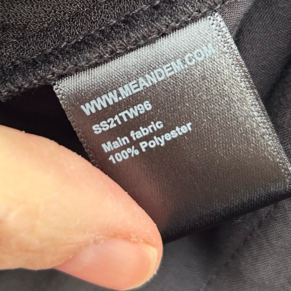 Me + Em black Slim-fit barrel-leg satin trousers, size 10 (us6) - Picture 10 of 10